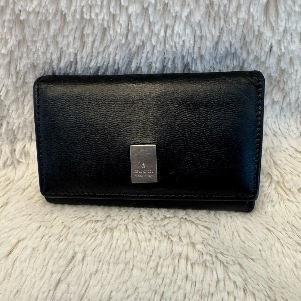 Gucci Unisex Leather Wallet Keyholder - Vintage - EUC